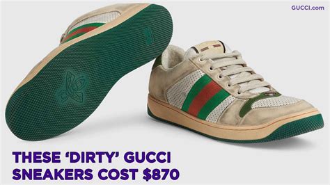 dirty white sneakers gucci|dirty Gucci shoes.